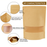 Brown Kraft Zip Lock Stand Up Food Bags Pouches with Tear-away Notch for Multi-purpose Storage