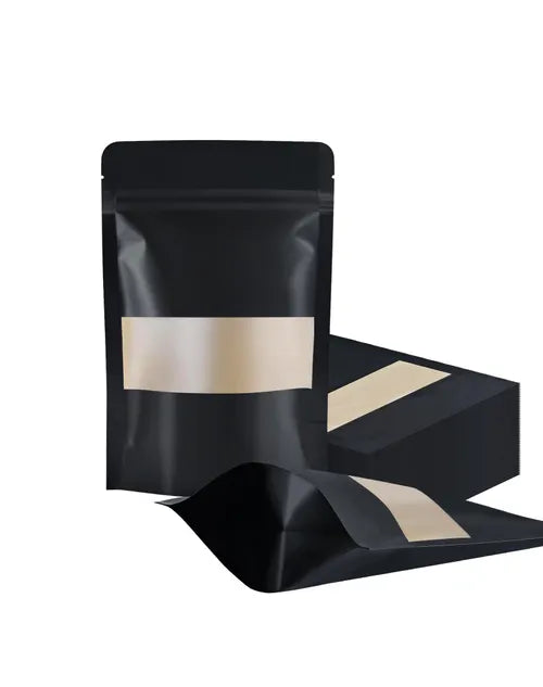 Black Stand Up Pouch Zip Lock (Multi-purpose Storage)