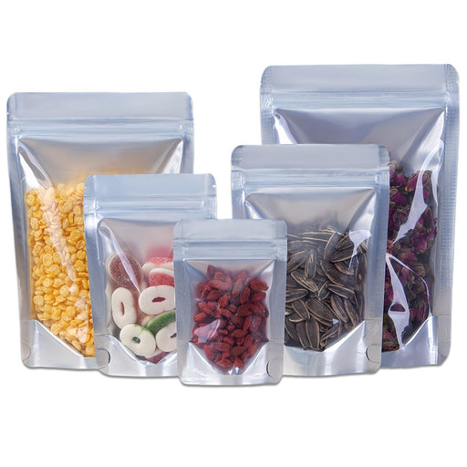 Front transparent back aluminium Standup pouch for Packaging