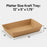 Kraft Paper Serving Tray. (Customized 500 pieces)