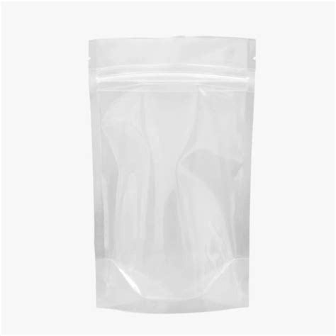 Transparent standup Glossy with zipper