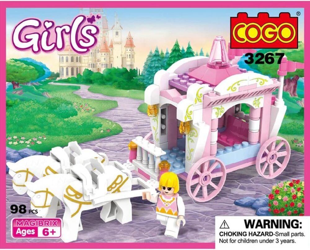 Little Hamlet 98 Pcs Blocks Princess Carriage Cogo 3267 (98 Pieces)