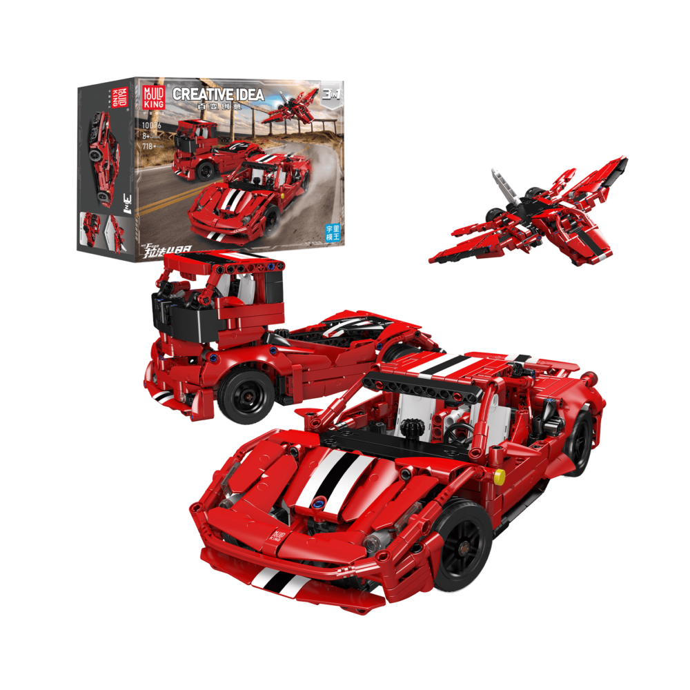 Mould King 10076 Creative 3-in-1 Transformative Building Set | 718 Pcs