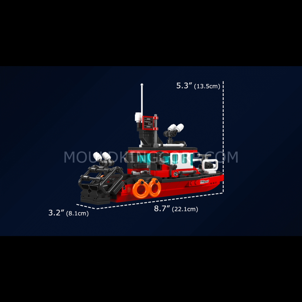 Mould King 10082 Fireboat Building Set | 315 Pcs