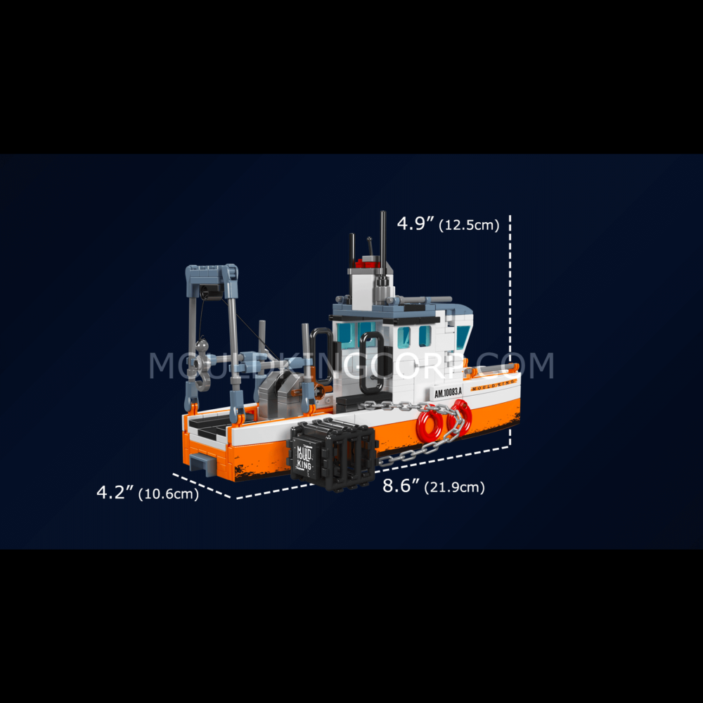 Mould King 10083 Fishing Boat Building Set | 420 Pcs