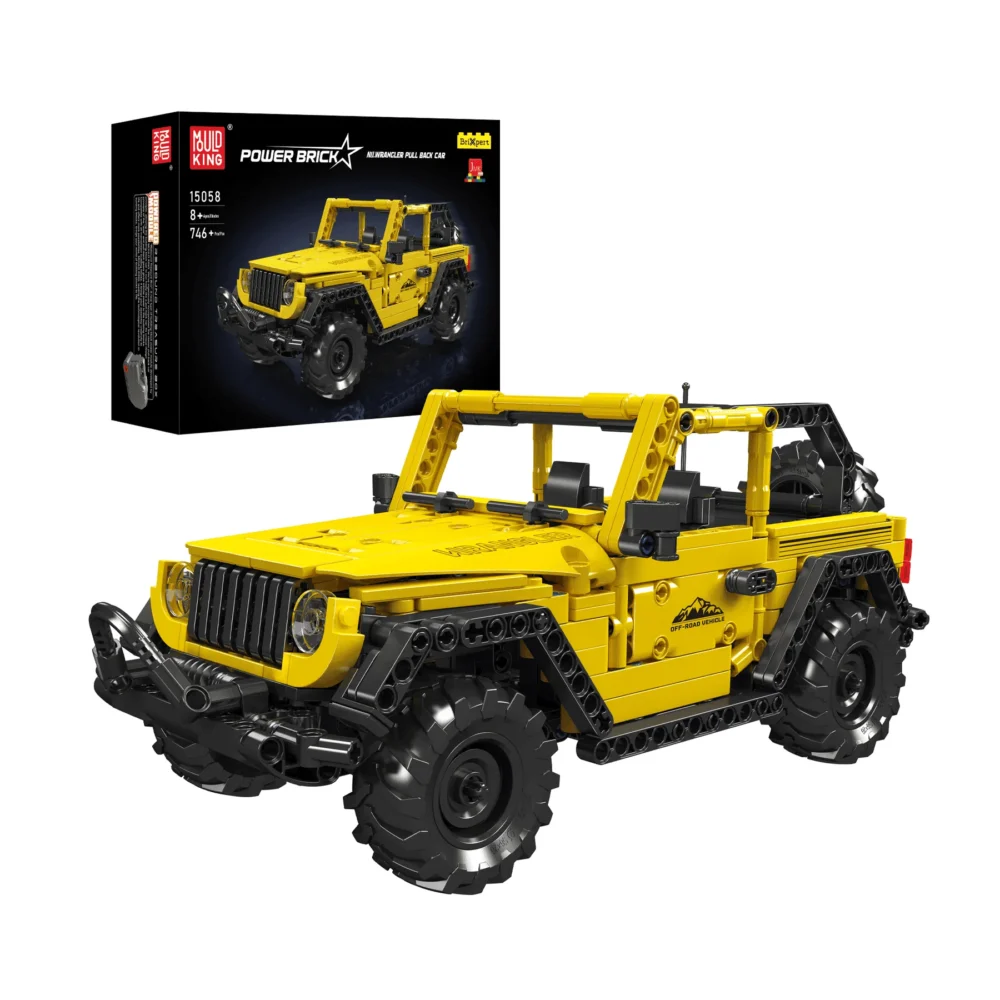 Mould King 15058 Wrangler Off-road Pull Back Car Model Building Set | 746 PCS