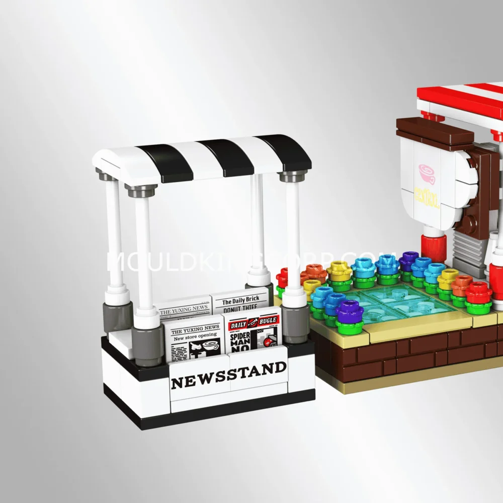 Mould King 24034 Coffee Shop & Newsstand Building Set | 265 Pcs